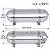 ZHSYMX Air 3 Gallon (12 Liter) 5 Ports Seamless Aluminum Air Tank for Air Ride Suspension Car Train Truck Horn Silver