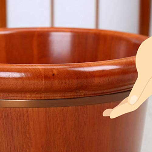Tina de baño de pies de madera para pedicura Katzowen miniatura 5