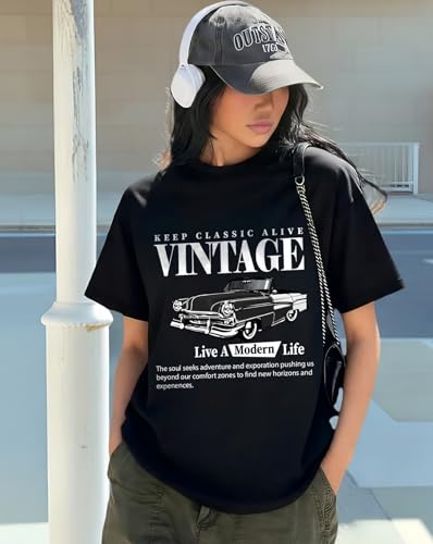 Image of AUSK Oversized T-Shirt for Womens || Graphic Front Printed Loose fit Womens Tshirt