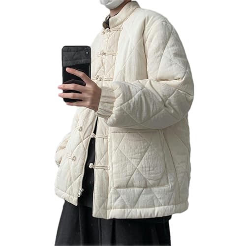 Veste d'hiver homme style chinois manteau matelassé coton chaud