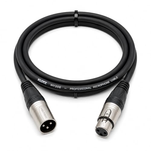 XLR Microphone Cable Neutrik Connectors Professional Audio (1m / 3m / 5m / 10m) (100.0 Centimeters)