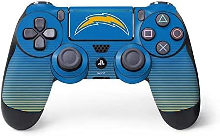 Vista 9 de Skinit - Skin para juegos para PS4 Pro/Slim Controller – licencia oficial NFL Los Angeles Chargers Retro Logo