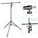 Neewer 13feet/390cm Two Way Rotatable Aluminum Adjustable Tripod Boom Light Stand with Sandbag for Studio Photography Video