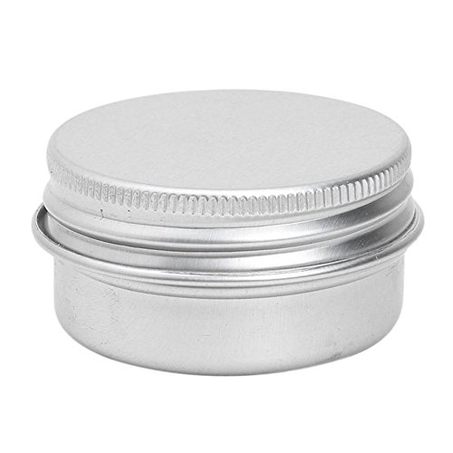 Screw Top Round Aluminum Tins, 1/2oz (24 Per Pack)