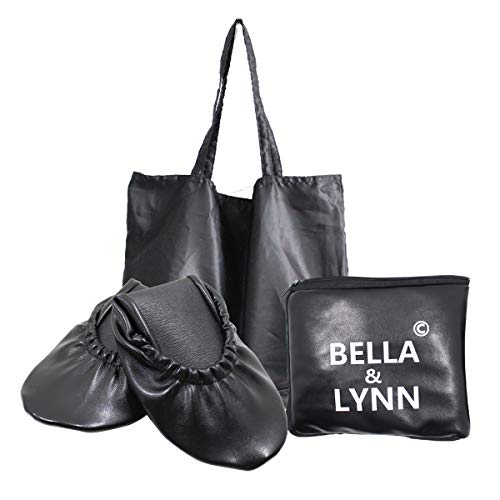 Foldable Shoes Travel Ballet Flats with Expandable Tote Bag for High Heels Folding Womens Shoes