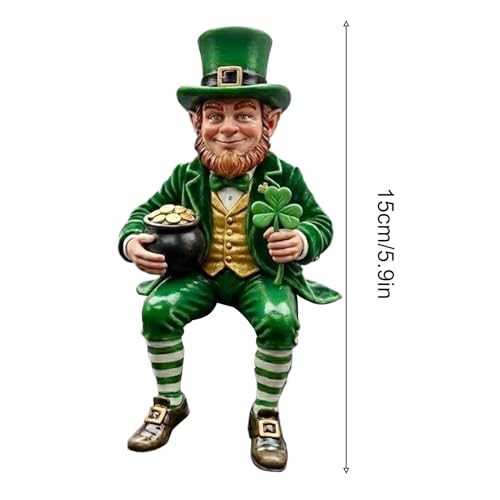Statuette en résine Saint-Patrick : décoration de haute qualité pour la maison