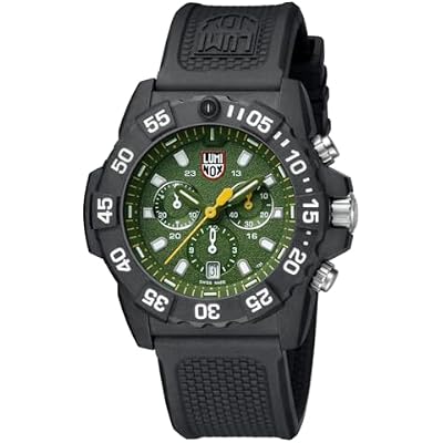 Luminox - Navy Seal XS.3597 - Mens Watch 45mm - Military Dive Watch in Black/Green Date Function Chronograph 200m Water Resistant - Mens Watches - Made in Switzerland