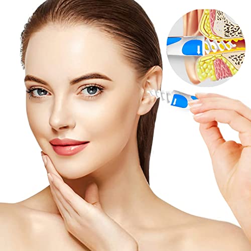 Q Grips Earwax Remover, Ear Wax Removal, Silicone Ear Cleaner, Spiral Ear Wax Removal Kit With 16 Pcs Reusable Replacement Heads, Soft Ear Wax Remover Tool #TOP5