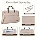 RAINYEAR 14 Inch Laptop Bag for Women, Protective Waterproof Large Capacity Computer Shoulder Bag Carrying Case with Handle for 13-14 Inch Notebook Computer Laptop, Khaki