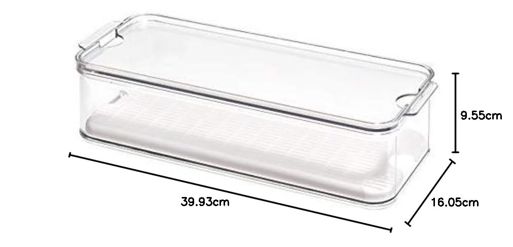 iDesign Box frigo con coperchio, Piccoli contenitori frigorifero in