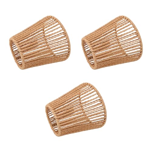 Reemplazo pantallas pantallas lámpara pequeñas rústicas de cuerda para luz colgante E14