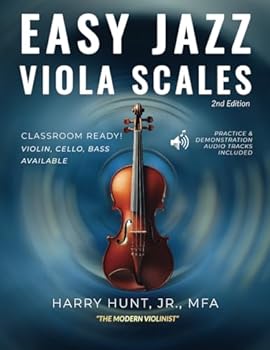 Paperback Easy Jazz Viola Scales: Classroom Ready! Violin, Cello, Bass Available (Easy Jazz Scales for Strings) Book