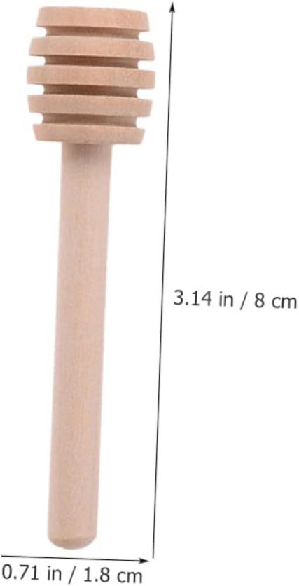 40 Pack Wooden Honey Dipper Sticks for Jar Stirring and Drizzling image 2