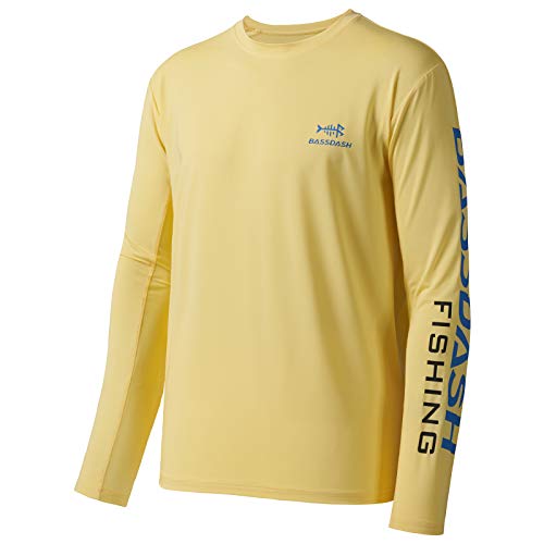 Bassdash Fishing T Shirts for Men UV Sun Protection UPF 50+ Long Sleeve Tee T-Shirt