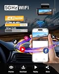 Dash Cam 4K Front, Built-in 5G WiFi Dash Camera for Cars, 64GB Card Included, Mini Dashcam with Loop Recording, 170°Wide Angle, Night Vision, 24H Parking Monitor, G-Sensor, Support 256GB Max