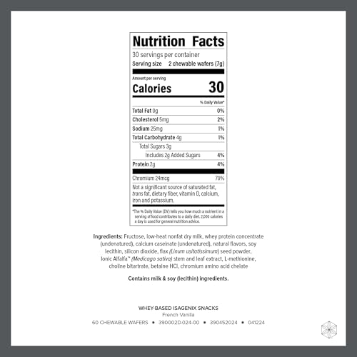 Snack de proteína con sabor a vainilla - 60 tabletas miniatura 2