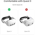 KIWI design V3 Facial Interface,2 Face Pads Compatible with Meta/Oculus Quest 3 Accessories, NOT for Quest 3S