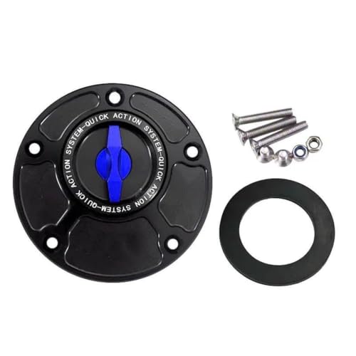 Bouchon de réservoir moto en aluminium CNC bleu de haute précision pour YAMAHA YZF R1