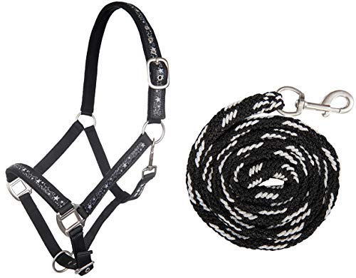 HKM 10025 - Set Cavezza con Stella, Cavezza e Maglia, moschettone, Pony Shetty VB WB