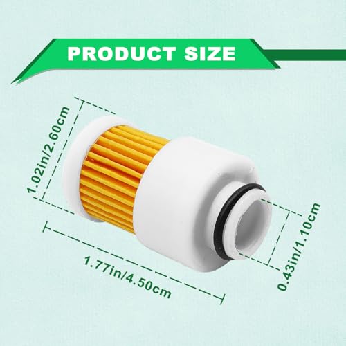3 pack Fuel Filter Replacement 68V-24563-00-00 Compatible with Mercury 881540 Sierra 18-7979 Yamaha 50HP 60HP 75HP 90HP 115HP Outboard Motor