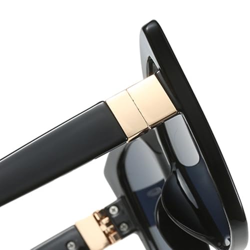 Lunettes de soleil léopard violettes UV400 grande taille style tendance pour homme et femme - 4