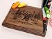 Personalized Cutting Board, Custom Wedding, Anniversary or Housewarming Gift Idea, Wood Engraved Charcuterie, for Couples and Friends, Wild Deer Design 109