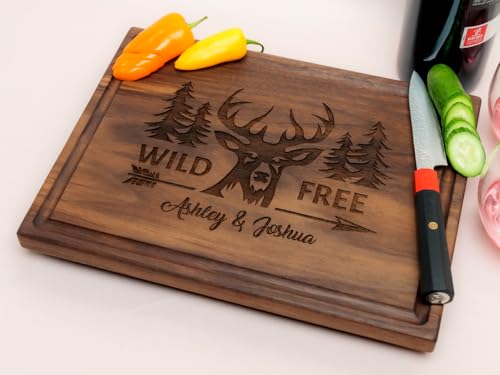Tabla de cortar rectangular de madera personalizada miniatura 3