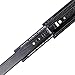 KINJOEK 2 PCS 18 Inch Full Extension Ball Bearing Drawer Slides Heavy Duty Side Mount Cabinet Rails Tool Box, Keyboard Glides Rails Rack, Black