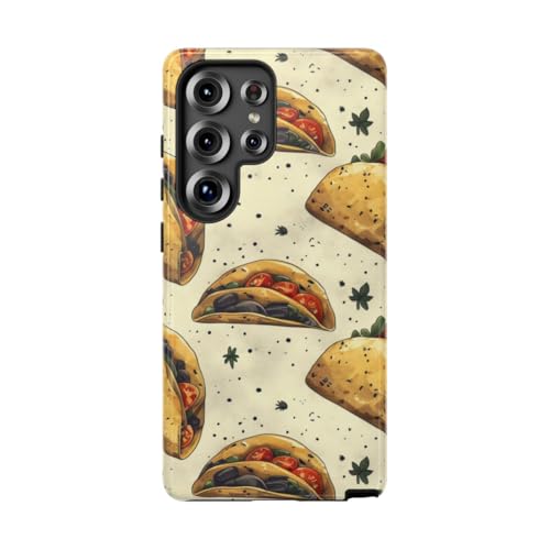 Coque rigide Samsung S25 Ultra motif taco idéal pour les gourmands