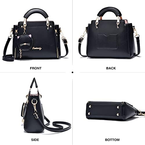 XIAOYU Fashion Purses and Handbags for Women Ladies Leather Top Handle Satchel Shoulder Bags