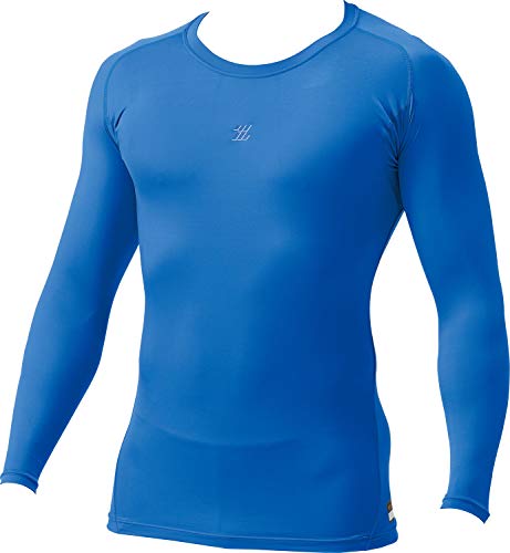 ZETT 野球 プロステイタス PCWクルーネック長袖アンダーシャツ BPRO800C オーシャンブルー L