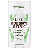 Natural Organic Deodorant Stick with Cedar and Eucalyptus, Coconut Oil and Beeswax, Aluminum Free De