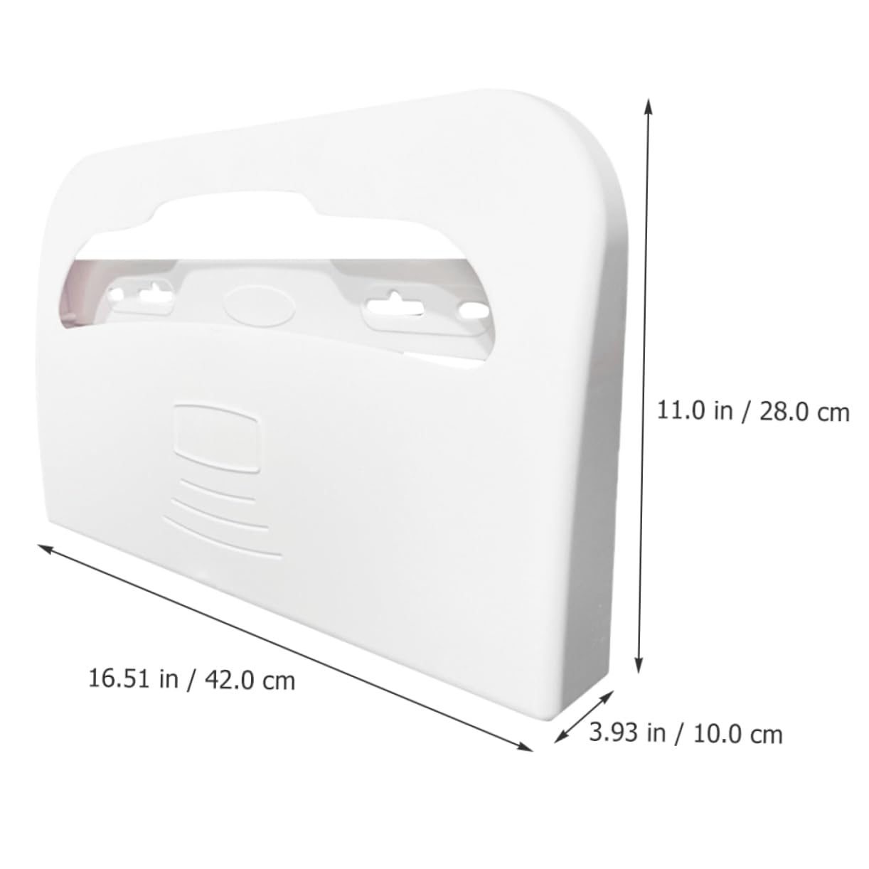 MUSISALY Paper Dispenser White Toilet Seat Holder Bathroom Toilet Seat Cover Dispenser Toilet Seat Cover Dispenser Abs