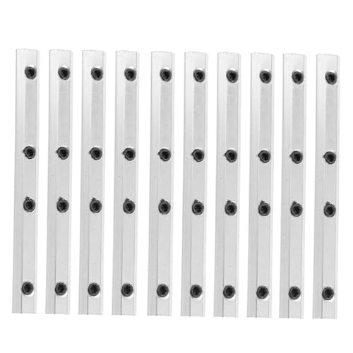 BESTonZON 10pcs Aluminum Profile Connectors Extrusion Connector for Extension Joints Plated