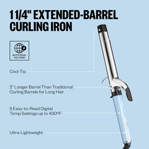 Image of BabylissPRO Nano Titanium Professional Curling Iron with Extended /Long Barrel Perfect for Longer Hair