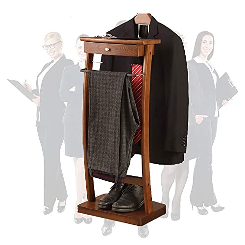 Consejos para Comprar Galanes de noche y soportes para trajes para comprar hoy. 49 LLLD Galán De Noche con Trajes Y Soportes para Pantalones Moderno Multifuncional con Cajones Percha De Traje Independiente para Ropa De Hombre O Mujer (Size : 44.4 * 30 * 112.2cm)