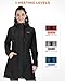 bailinghai Heated Jackets for Women,15 Heat Zones Women's Heated Jacket with Bαtterγ Pack, Lightweight Softshell Jacket