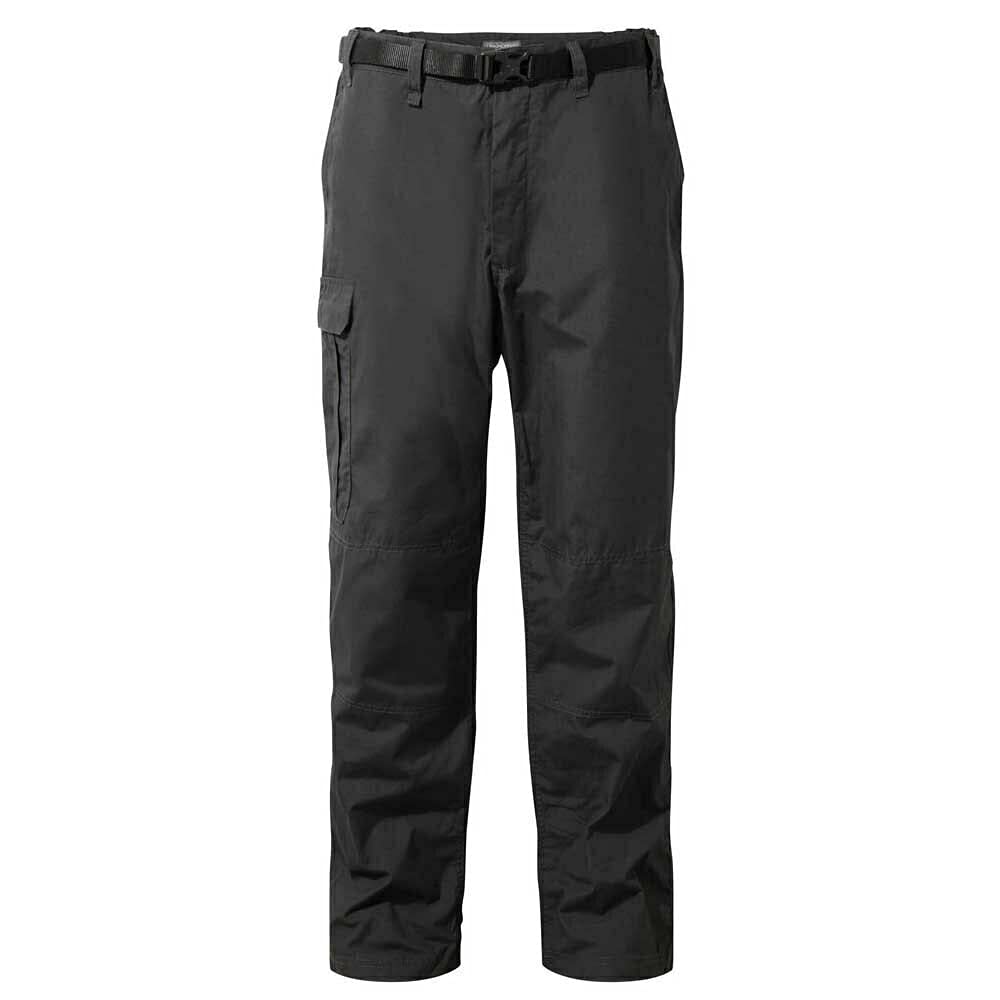 Craghoppers Men's Black Pepper Kiwi Classic Walking Trousers Relaxed Fit Hiking Pants 28"