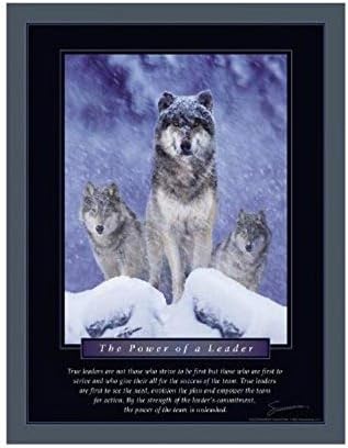 Successories Unframed Power of A Leader Mini Motivational Poster