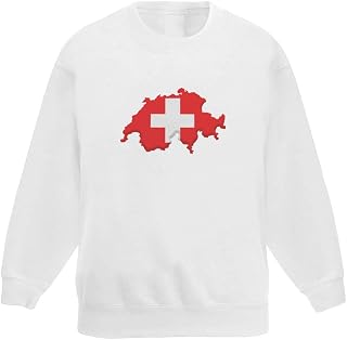 Azeeda 'Switzerland Country' Kid's Sweatshirt/Jumper (7-8 Years) (KW00097341)