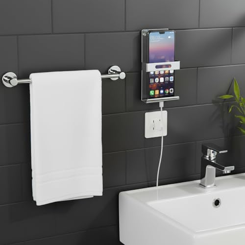 Image of Plantex (Primax) Stainless Steel Multipurpose Mobile Phone Stand /Holder /Remote Holder for Home & Office - Chrome