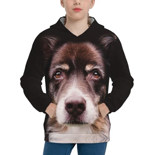 Border Collie Boy, Girls Sports Shirt Youth Pullover Fashion Hooded Sweatshirt3