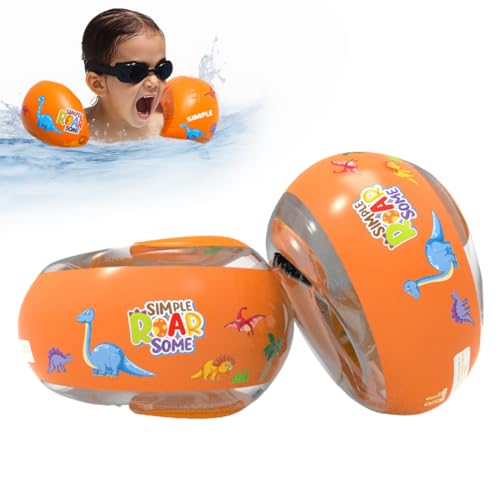 EIHI 1 Par Brazaletes natación niños para 3-14 Años niñas niños y Adultos, Inflables Redondos Niños Flotador Bebe, 20-40KG, L