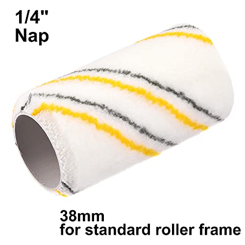 Uxcell Paint Roller Cover 4 Inch X 1/4" Nap Mini Acrylic Fibers Brush For Household Wall Painting Treatment 6Pcs #TOP2