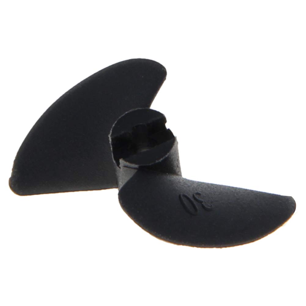 Fielect 1Pc 2 Blades CCW Propeller for Ship Model Rc Boat Propeller Model Black Plastic Paddle 30mm Diameter 1.4 Pitch 3.18mm Hole Dia