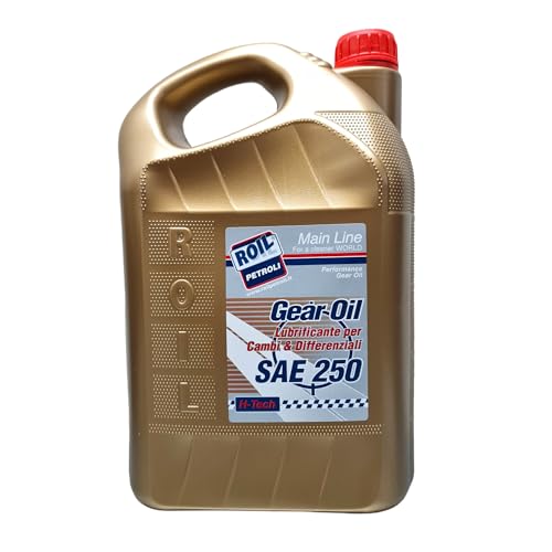 5 Litri di Roil GEAR CD SAE 250 - Olio Minerale per cambi manuali, differenziali, trasmissioni manuali, ingranaggi ipoidi, assali