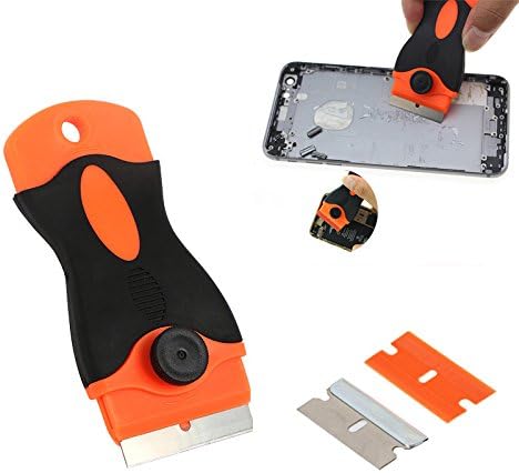 PagKis Touch LCD UV Glue Remover Scraper Tool Screen Repair Cleaning with 5 Stainless Steel and 5 Plastic Blades