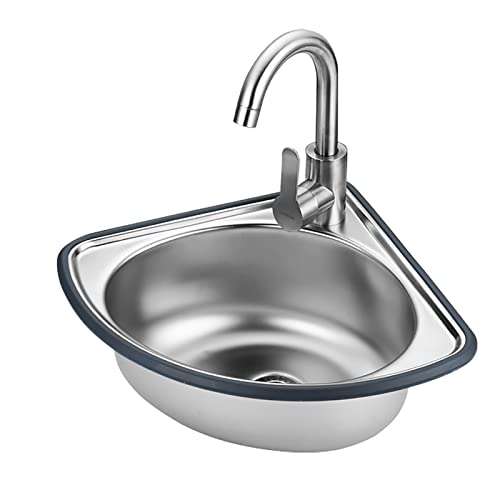 Catálogo para Comprar On-line Cocinas independientes Top 5. 47 Fregadero Cocina 1 Seno con Escurridor 304 De Fregadero De Cocina Independiente Pila De Lavar con Grifo Frío Y Caliente Fregadero De Cocina Al Aire Libre con Patas Acero para...