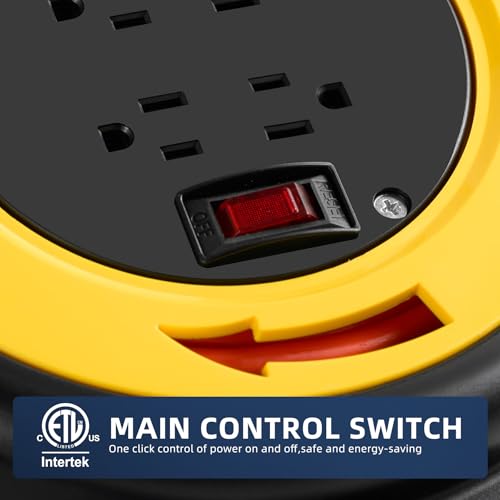 Carrete de cable KTMC 25 pies -50% con disyuntor y certificación UL