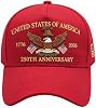 Gorra JOVGANK del 250 aniversario de EE. UU.: gorra ajustable del 250 aniversario de los Estados Unidos con bordado retro 2